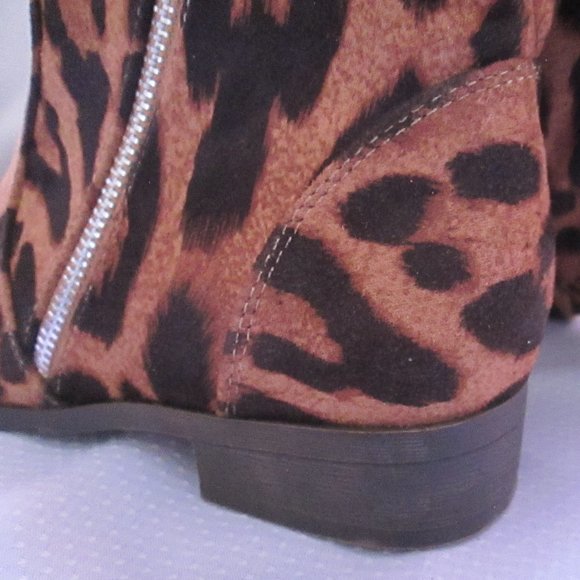 💖JOURNEE COLLECTION KERIN ANIMAL PRINT KNEE HIGH BOOTS; SZ 7 NEW 💖 - Picture 10 of 16
